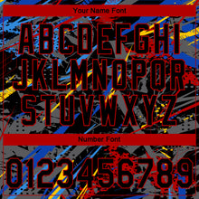 Load image into Gallery viewer, Custom Stitched Graffiti Pattern Black-Red 3D Abstract Splatter Sports Pullover Sweatshirt Hoodie