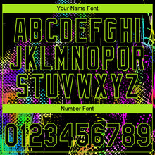 Charger l'image dans la galerie, Custom Stitched Black Neon Green 3D Pattern Design Abstract Neon Street Style Sports Pullover Sweatshirt Hoodie