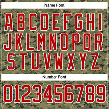 Загрузить изображение в средство просмотра галереи, Custom Camo Red Royal-White American Flag Camouflage Hockey Lace Neck Jersey