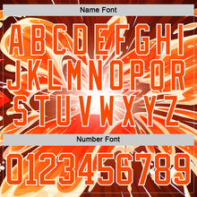 Load image into Gallery viewer, Custom White Orange 3D Pattern Design Foodie Funny Thanksgiving Turkey Hockey Lace Neck Jersey