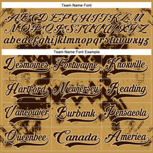 Load image into Gallery viewer, Custom Old Gold Brown-City Cream 3D Pattern Tribal Indigenous Grunge Geometric Splash Hockey Lace Neck Jersey