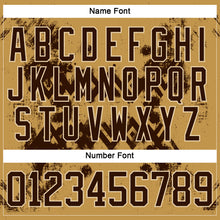 Load image into Gallery viewer, Custom Old Gold Brown-City Cream 3D Pattern Tribal Indigenous Grunge Geometric Splash Hockey Lace Neck Jersey