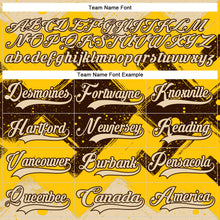 Charger l'image dans la galerie, Custom Yellow City Cream-Brown 3D Pattern Tribal Indigenous Grunge Geometric Splash Hockey Lace Neck Jersey