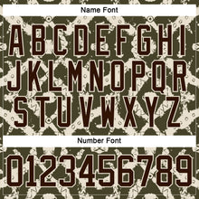 Charger l'image dans la galerie, Custom Olive Brown Cream-Burgundy 3D Pattern Tribal Indigenous Grunge Splash Hockey Lace Neck Jersey