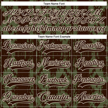 Загрузить изображение в средство просмотра галереи, Custom Olive Brown Cream-Burgundy 3D Pattern Tribal Indigenous Grunge Splash Hockey Lace Neck Jersey