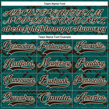 Загрузить изображение в средство просмотра галереи, Custom Midnight Green Brown-Cream 3D Pattern Tribal Indigenous Grunge Splash Hockey Lace Neck Jersey