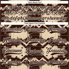 Charger l'image dans la galerie, Custom City Cream Brown-Cream 3D Pattern Tribal Indigenous Grunge Geometric Splash Hockey Lace Neck Jersey