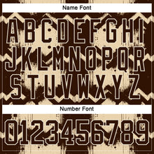 Charger l'image dans la galerie, Custom City Cream Brown-Cream 3D Pattern Tribal Indigenous Grunge Geometric Splash Hockey Lace Neck Jersey