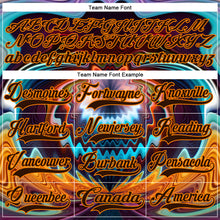 Загрузить изображение в средство просмотра галереи, Custom Brown Bay Orange Red-Blue 3D Pattern Trippy Psychedelic Fluid Hockey Lace Neck Jersey