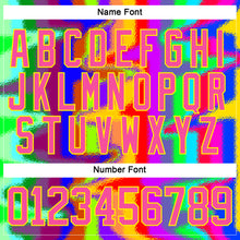 Загрузить изображение в средство просмотра галереи, Custom Light Yellow Pink Purple Red-Green 3D Pattern Trippy Psychedelic Neon Splash Hockey Lace Neck Jersey