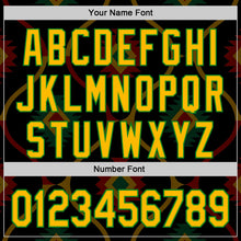 Load image into Gallery viewer, Custom Black Gold Grass Green-Red 3D Pattern Design Black History Month Africa Tribal Authentic Baseball Jersey