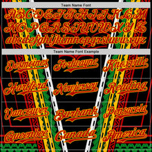 Charger l'image dans la galerie, Custom Black Red Gold-Green 3D Pattern Design Black History Month Africa Tribal Authentic Baseball Jersey