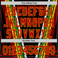 Charger l'image dans la galerie, Custom Black Red Gold-Green 3D Pattern Design Black History Month Africa Tribal Authentic Baseball Jersey