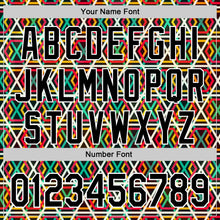 Load image into Gallery viewer, Custom Black Red Green Yellow-White 3D Pattern Design Black History Month African Ethnicity Style Abstract Geometric Authentic Baseball Jersey