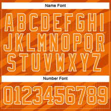 Charger l'image dans la galerie, Custom Bay Orange White 3D Pattern Lightning Hockey Lace Neck Jersey