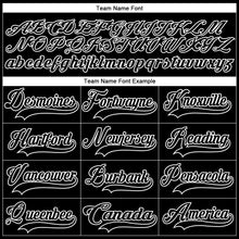 Charger l'image dans la galerie, Custom Black Blue-White 3D Pattern Plaid Hockey Jersey