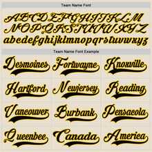 Laden Sie das Bild in den Galerie-Viewer, Custom Cream Black Yellow Red-Blue 3D Pattern Plaid Hockey Jersey