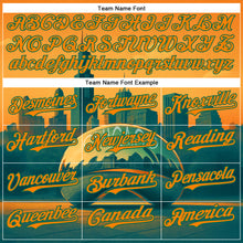 Charger l'image dans la galerie, Custom Yellow Bay Orange-Kelly Green Chicago Illinois Millennium Park Cloud Gate The Bean Landmark City Symbol Authentic Baseball Jersey