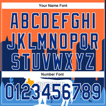 Load image into Gallery viewer, Custom Orange Royal-White Houston Texas Cityscape Landmark City Symbol Authentic Baseball Jersey