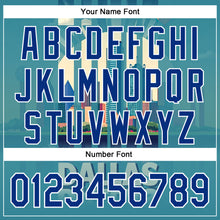 Charger l'image dans la galerie, Custom Blue Royal-White Dallas Texas Urban Cityscape Landmark City Symbol Authentic Baseball Jersey