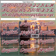 Charger l'image dans la galerie, Custom Green Burgundy Black-White Minnesota Lake Of The Isles Vikings City Symbol Authentic Baseball Jersey