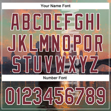 Charger l'image dans la galerie, Custom Green Burgundy Black-White Minnesota Lake Of The Isles Vikings City Symbol Authentic Baseball Jersey