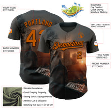Charger l'image dans la galerie, Custom Gray Texas Orange-Brown Minnesota Sunset Cityscape Vikings City Symbol Authentic Baseball Jersey
