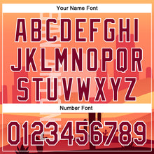 Load image into Gallery viewer, Custom Orange Maroon-White San Antonio Cactus Western Sunset City Symbol Authentic Baseball Jersey