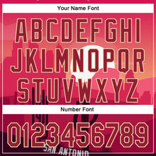 Charger l'image dans la galerie, Custom Pink Cardinal-City Cream San Antonio Cactus Western Sunset City Symbol Authentic Baseball Jersey