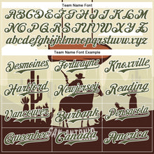 Загрузить изображение в средство просмотра галереи, Custom Cream Olive-White San Antonio Texas Western Cowboy City Symbol Authentic Baseball Jersey