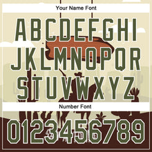 Загрузить изображение в средство просмотра галереи, Custom Cream Olive-White San Antonio Texas Western Cowboy City Symbol Authentic Baseball Jersey