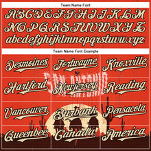 Charger l'image dans la galerie, Custom Red City Cream-Black San Antonio Texas Western Cowboy City Symbol Authentic Baseball Jersey