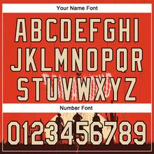 Charger l'image dans la galerie, Custom Red City Cream-Black San Antonio Texas Western Cowboy City Symbol Authentic Baseball Jersey