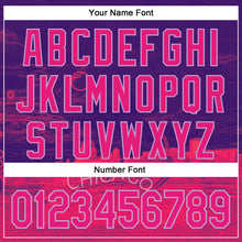 Charger l'image dans la galerie, Custom Purple Hot Pink Red-Light Purple Minnesota Sculpture Garden Landmark City Symbol Authentic Baseball Jersey