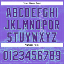 Charger l'image dans la galerie, Custom Purple Ice Blue New Orleans Louisiana Mississippi River Bridge Cityscape City Symbol Authentic Baseball Jersey