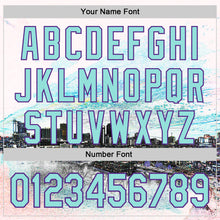 Загрузить изображение в средство просмотра галереи, Custom White Ice Blue Black-Purple New Orleans Louisiana Cityscape Skyline City Symbol Authentic Baseball Jersey