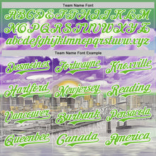 Load image into Gallery viewer, Custom Green Aurora Green Purple Gray-White New Orleans Louisiana Cityscape Landmark City Symbol Authentic Baseball Jersey