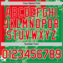 Charger l'image dans la galerie, Custom Kelly Green Fire Red-White Mexico Performance T-Shirt