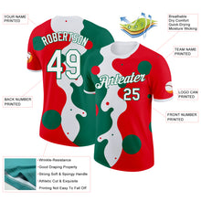 Load image into Gallery viewer, Custom Fire Red White-Kelly Green Mexico Performance T-Shirt
