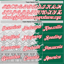 Laden Sie das Bild in den Galerie-Viewer, Custom White Kelly Green-Fire Red Mexico Tribal Performance T-Shirt