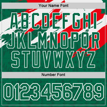 Загрузить изображение в средство просмотра галереи, Custom Kelly Green White-Fire Red Mexico Performance T-Shirt