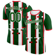 Charger l'image dans la galerie, Custom Green White-Red Mexico Performance T-Shirt