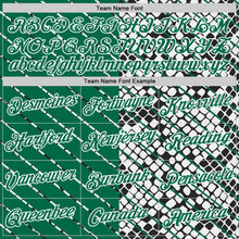 Charger l'image dans la galerie, Custom White Kelly Green Fire Red-Black Mexico Snake Python Print Performance T-Shirt