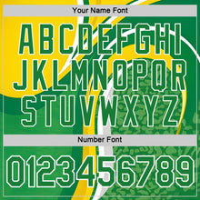 Laden Sie das Bild in den Galerie-Viewer, Custom Yellow Green White-Black South Africa Performance T-Shirt