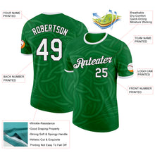 Load image into Gallery viewer, Custom Green White-Black Ireland Celtic Knot Performance T-Shirt