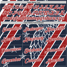 Load image into Gallery viewer, Custom Blue Red-White USA Flag Eagle And Star Performance T-Shirt