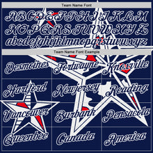 Charger l'image dans la galerie, Custom Navy Red-White USA Star Performance T-Shirt