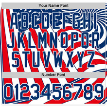 Laden Sie das Bild in den Galerie-Viewer, Custom White Blue-Red USA Flag Performance T-Shirt