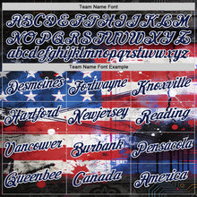 Charger l'image dans la galerie, Custom Red Navy Blue Black-White USA Flag Splash Performance T-Shirt