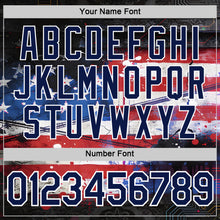 Charger l'image dans la galerie, Custom Red Navy Blue Black-White USA Flag Splash Performance T-Shirt